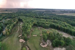 Les Bordes (New) 10th Green Aerial